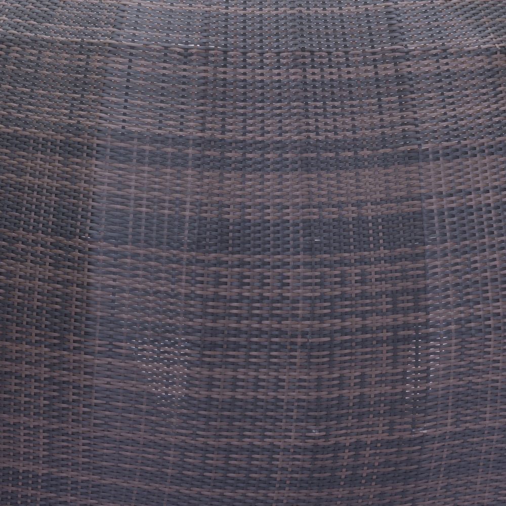 HomeRoots Teardrop Shaped Brown and Beige Daybed