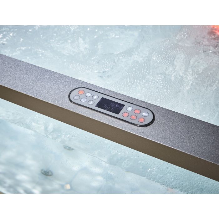 EAGO 6 ft Clear Rectangular Acrylic Whirlpool Bathtub for Two