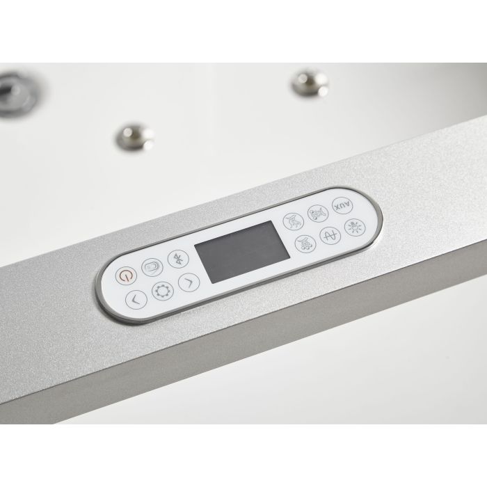 EAGO 6 ft Clear Rectangular Acrylic Whirlpool Bathtub for Two