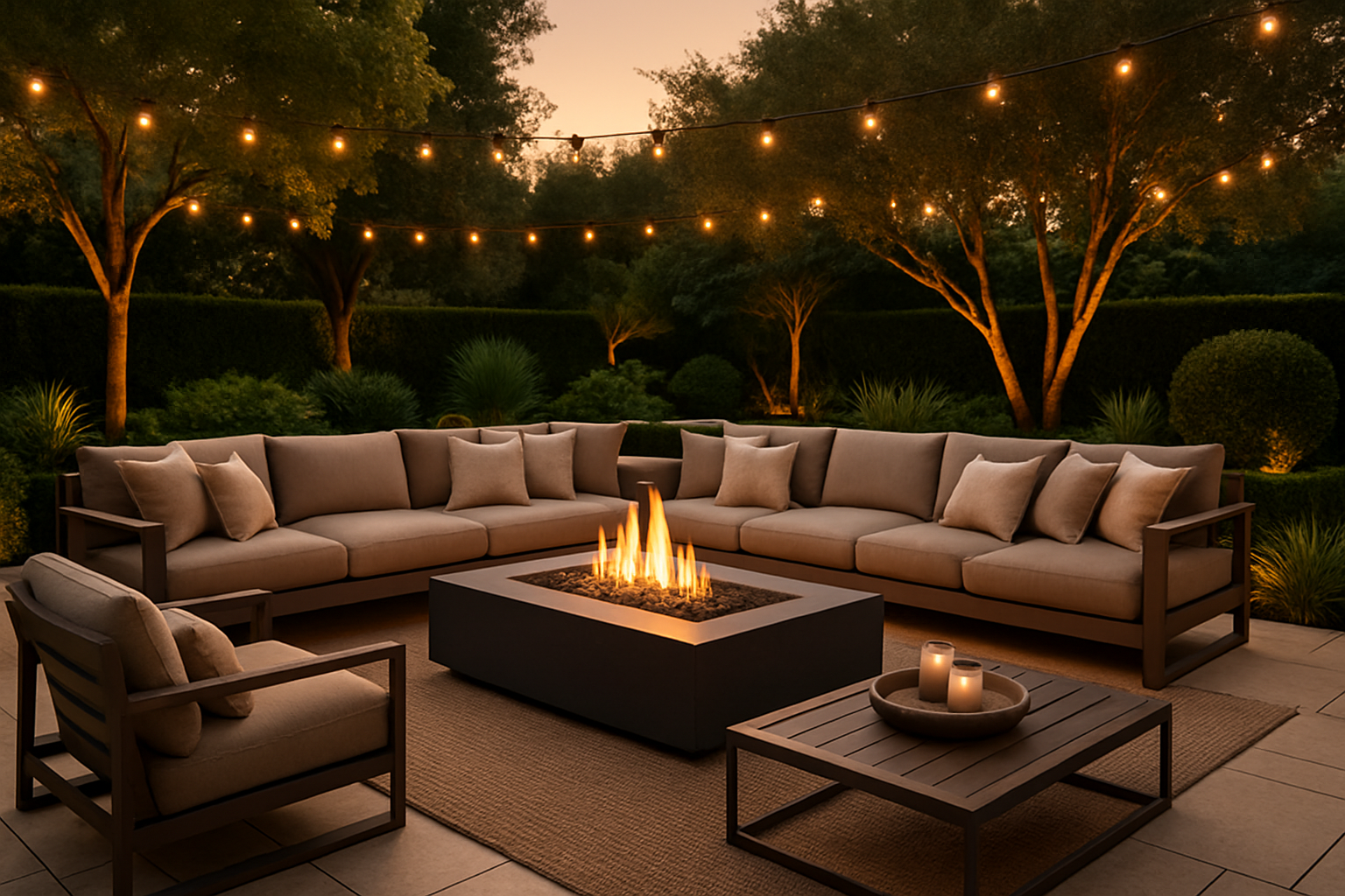luxury outdoor lounge 